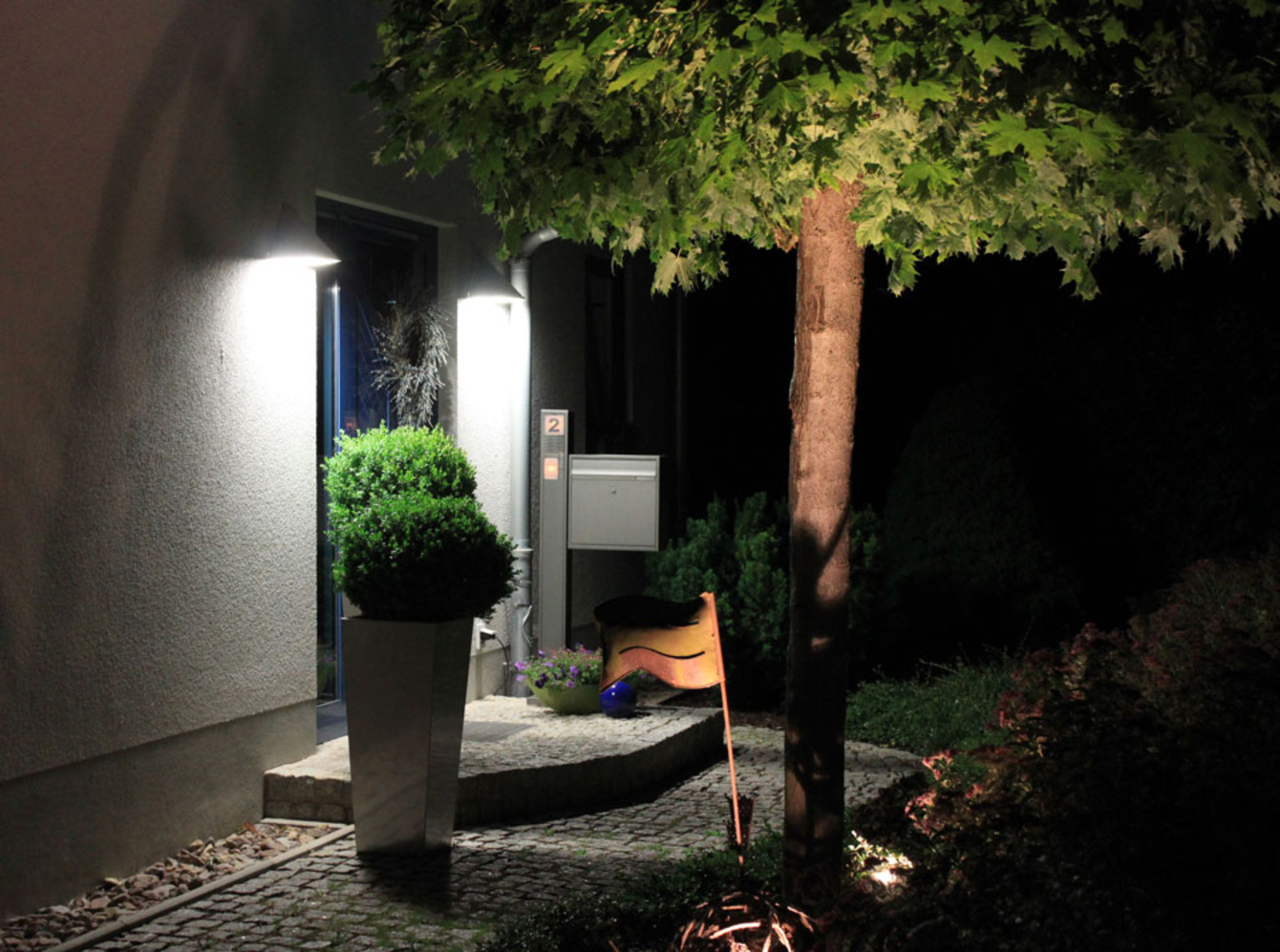 Außen­beleuchtung bei Giegling-Elektrotechnik in Gotha